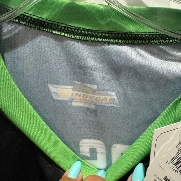 IndyCar Authentic Jersey -24- Grosjean number 77 Short Sleeve Performance Tee - Picture 9 of 9